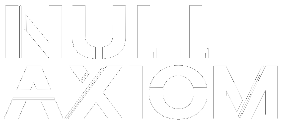 NULL AXIOM stacked wordmark — NULL over AXIOM